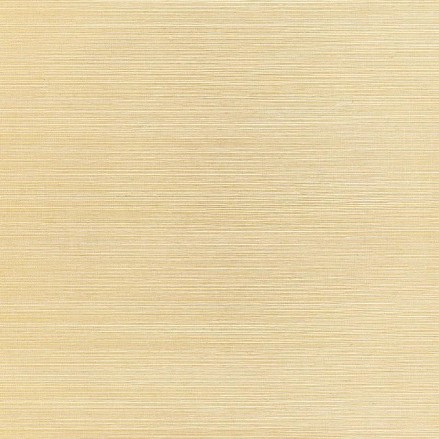 Schumacher Haiku Sisal Citrine Wallpaper