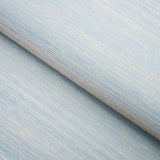 Schumacher Haiku Sisal Cerulean Wallpaper