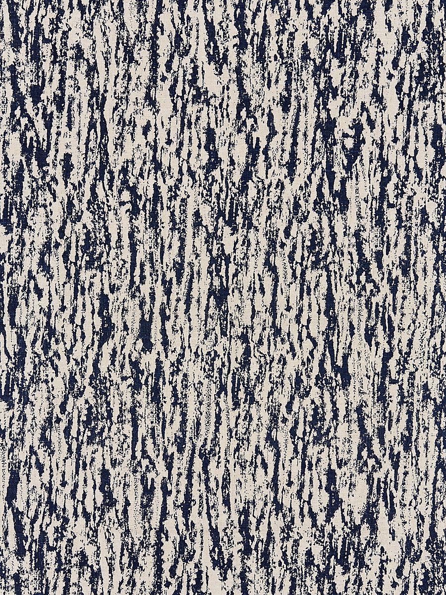 Scalamandre Sequoia Linen Print Indigo Fabric