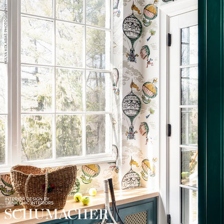 Schumacher Balloons Multi Wallpaper