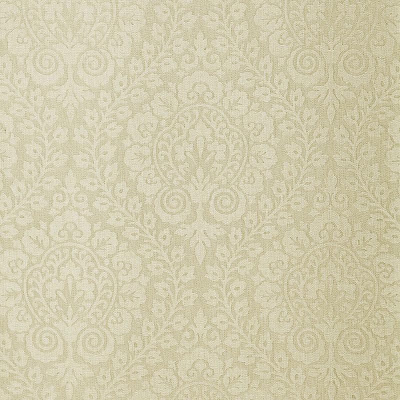 Schumacher Amalfi Damask Indoor/Outdoor Greige Fabric