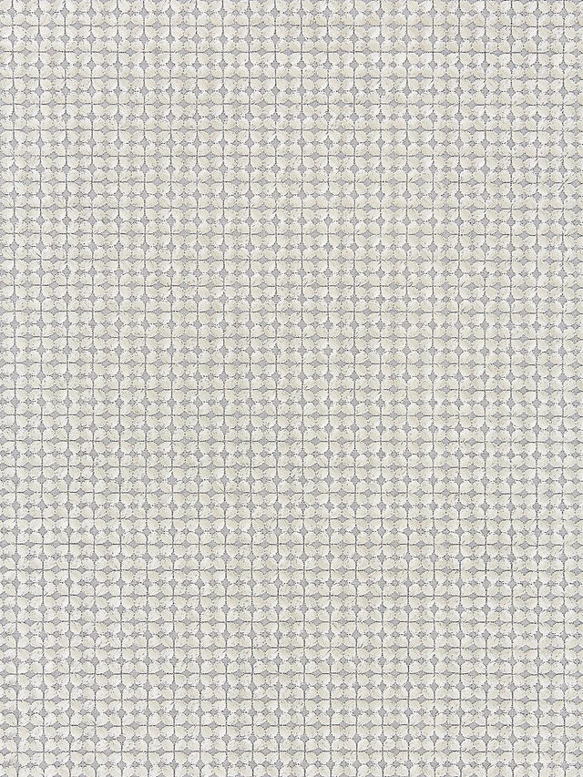 Scalamandre Floret Embroidery Pewter Fabric