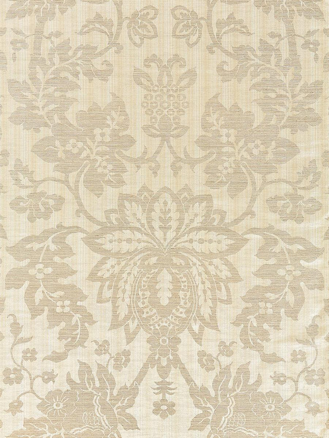 Scalamandre Metalline Damask Champagne Fabric