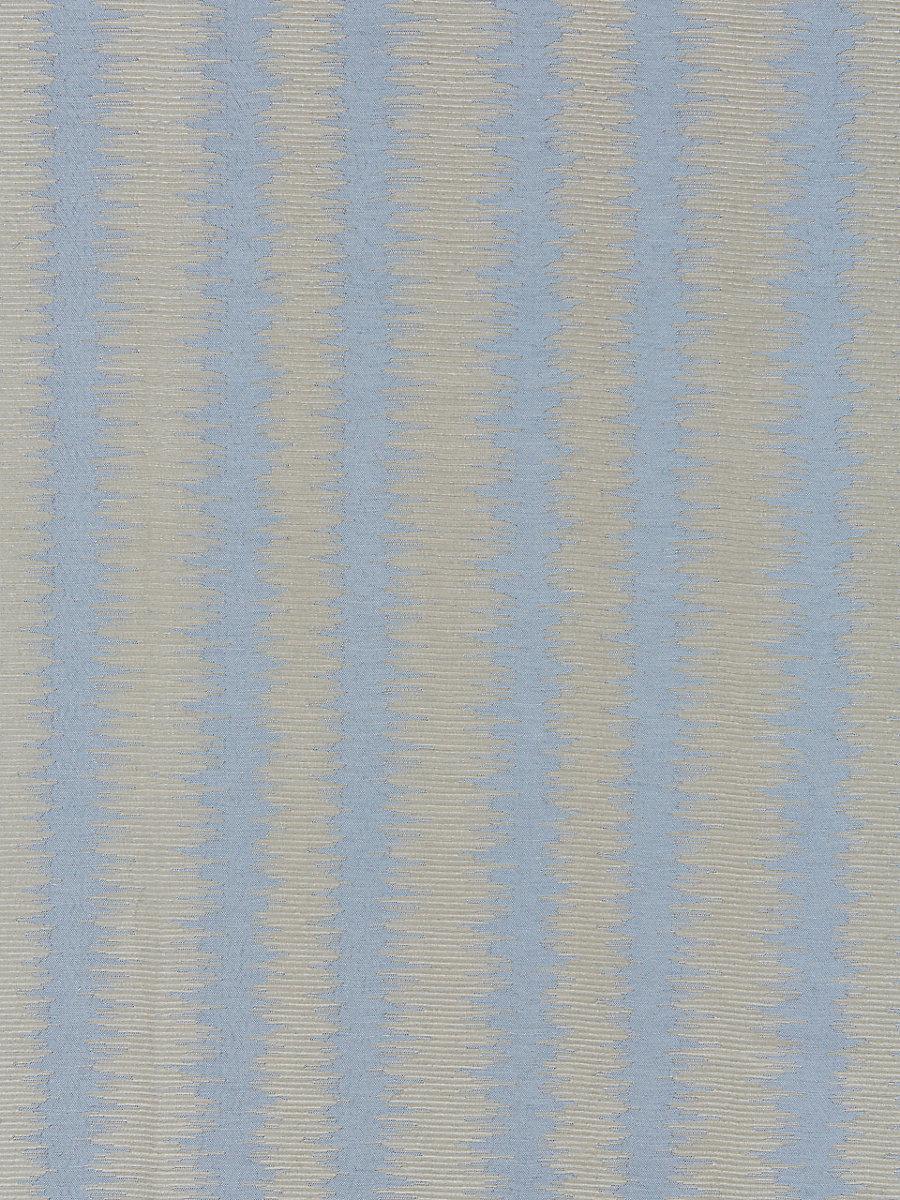 Scalamandre Konya Ikat Stripe Bluestone Fabric