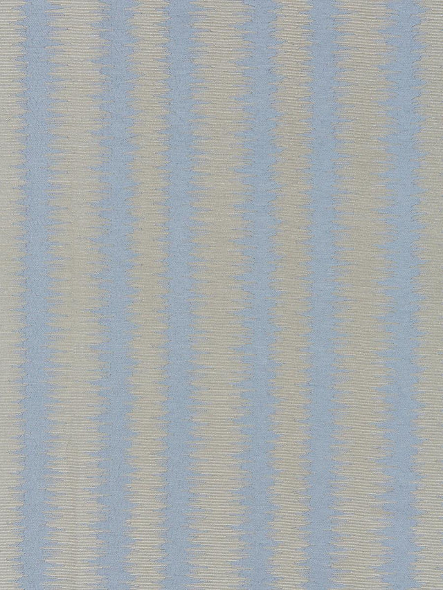 Scalamandre Konya Ikat Stripe Bluestone Fabric