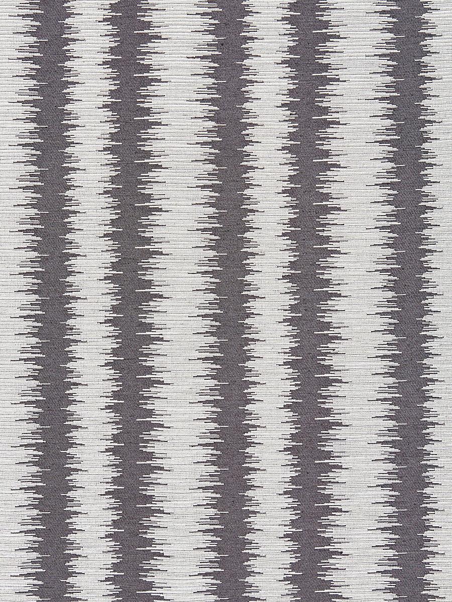 Scalamandre Konya Ikat Stripe Graphite Fabric