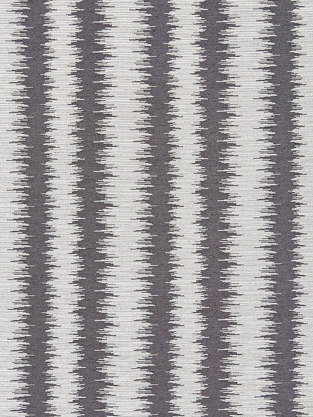 Scalamandre Konya Ikat Stripe Graphite Fabric