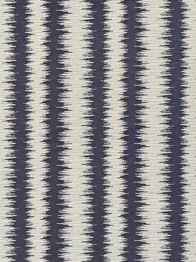 Scalamandre Konya Ikat Stripe Indigo Fabric