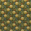 G P & J Baker PUMPKINS VELVET GREEN/TERRACOTTA Fabric