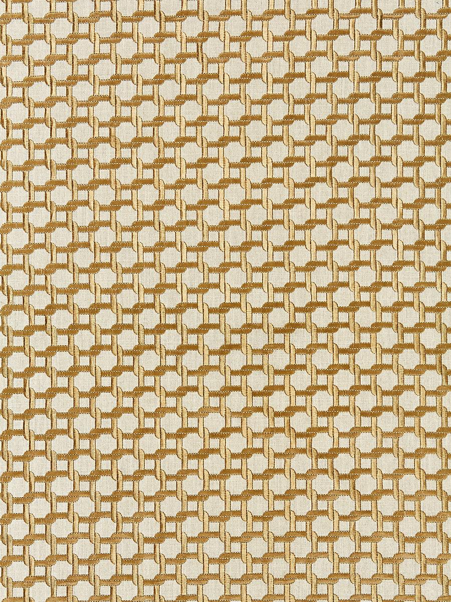 Scalamandre Link Embroidery Bronze Fabric