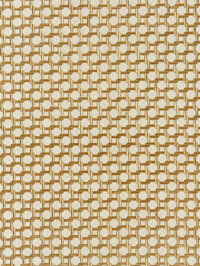 Scalamandre Link Embroidery Bronze Fabric