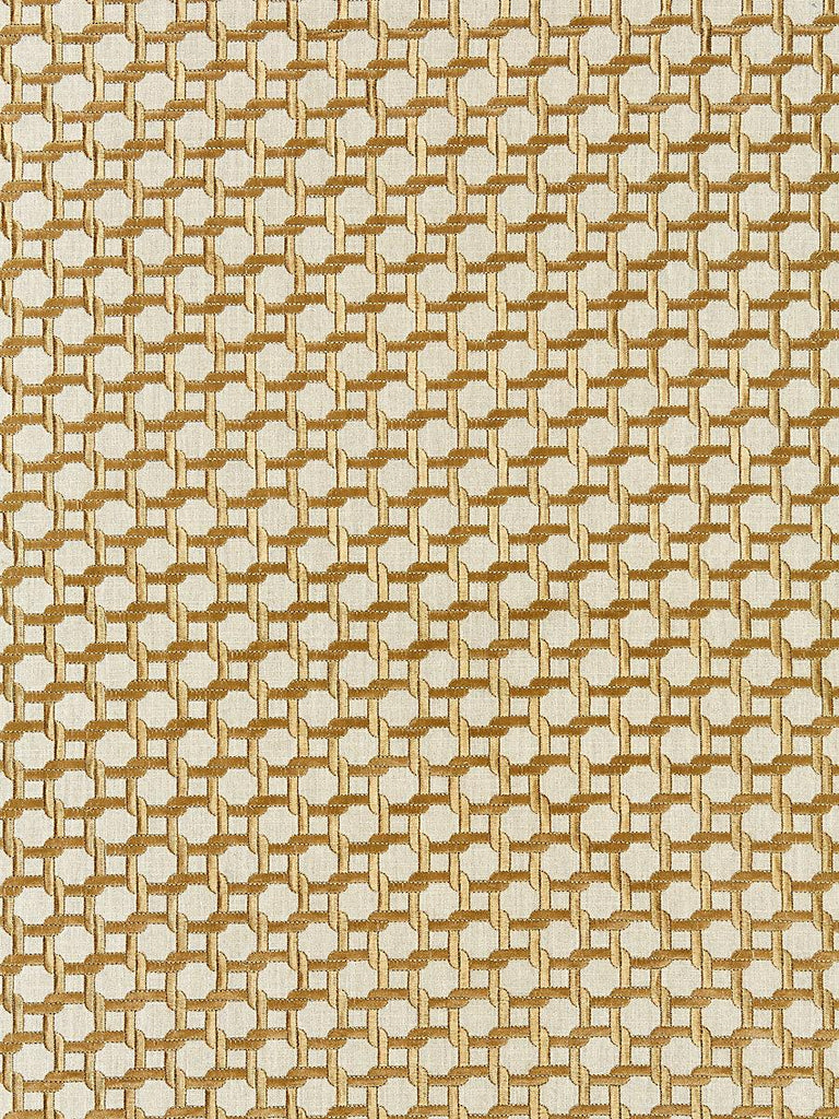 Scalamandre Link Embroidery Bronze Fabric