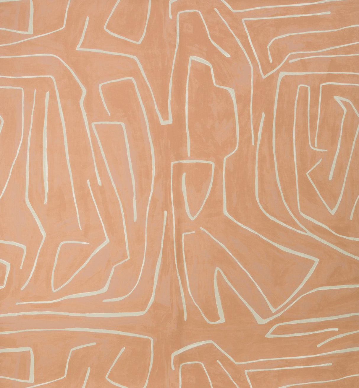 Lee Jofa GRAFFITO SALMON/CREAM Wallpaper