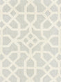 Scalamandre Linen Lattice Mineral & Greige Fabric