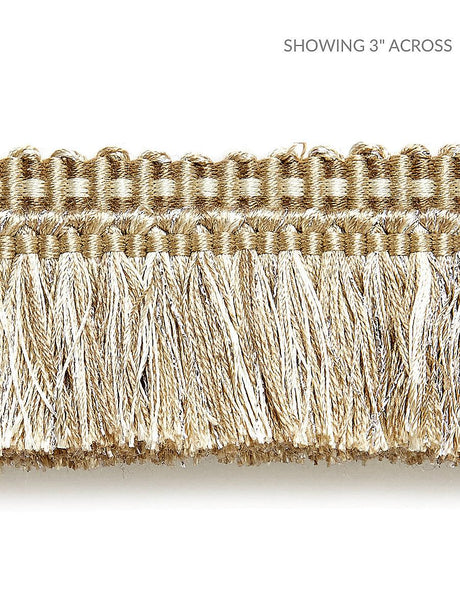Scalamandre Shimmer Brush Fringe Champagne Trim