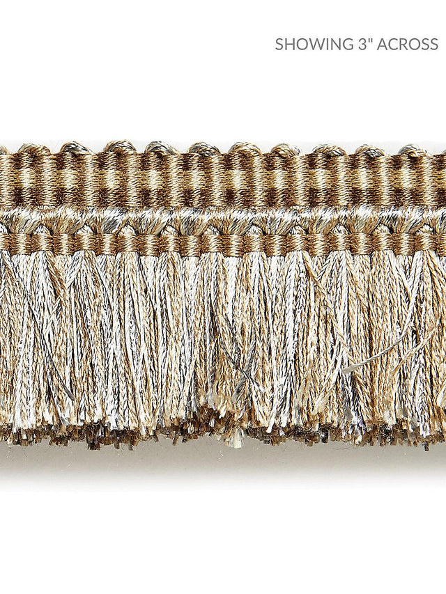 Scalamandre Shimmer Brush Fringe Flax Trim