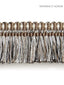 Scalamandre Shimmer Brush Fringe Smoke Trim