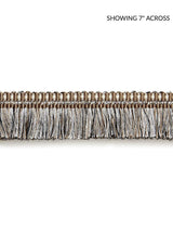 Scalamandre Shimmer Brush Fringe Smoke Trim