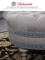 Scalamandre Zardozi Velvet Tape Mineral & Pewter Trim