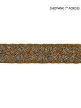 Scalamandre Zardozi Velvet Tape Burnished Gold Trim