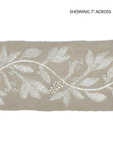 Scalamandre Laurel Embroidered Tape Flax Trim