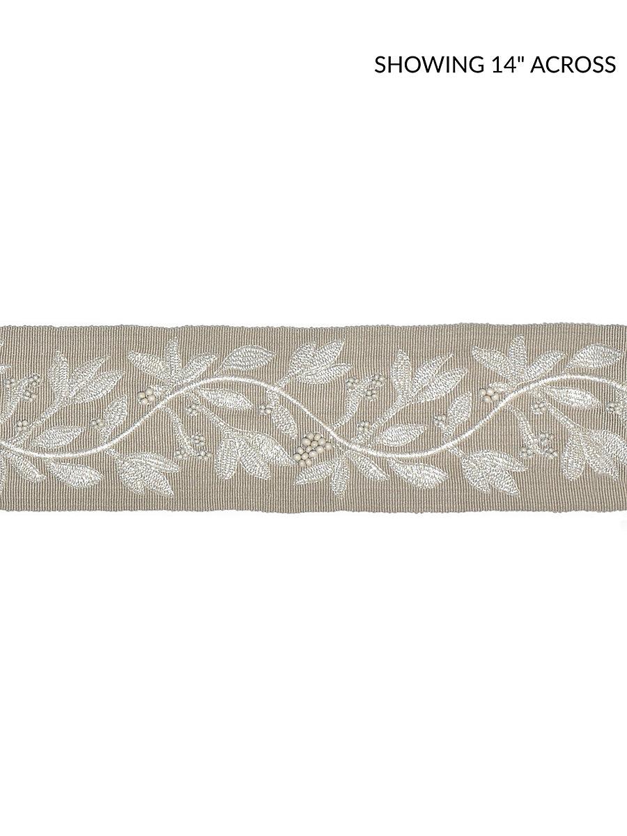 Scalamandre Laurel Embroidered Tape Flax Trim