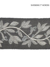 Scalamandre Laurel Embroidered Tape Charcoal Trim