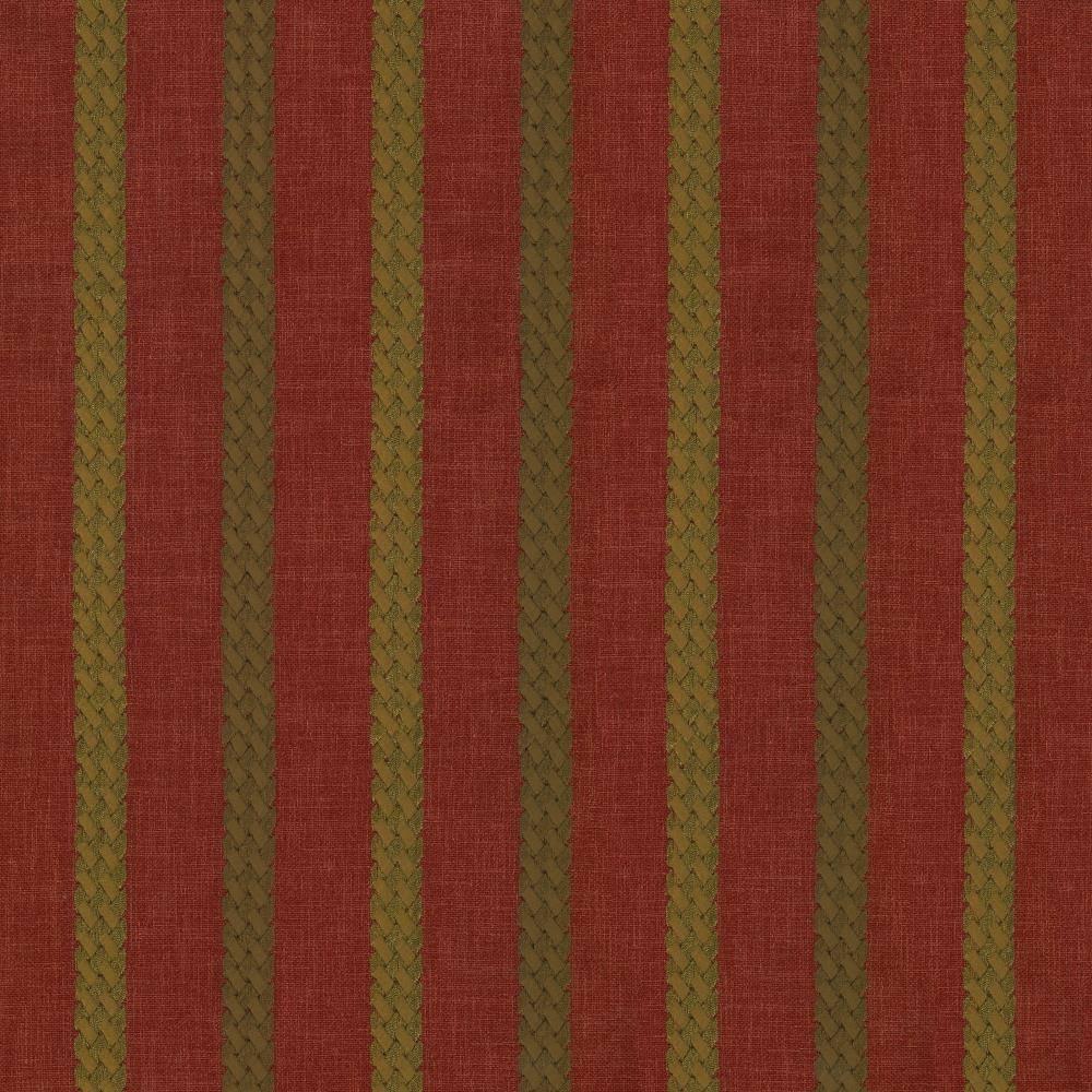 Kasmir Celtic Stripe Crimson Fabric