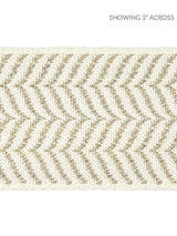 Scalamandre Artemis Tape Flax On Ivory Trim