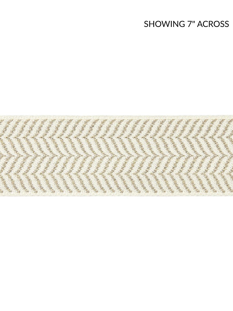 Scalamandre Artemis Tape Flax On Ivory Trim
