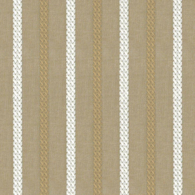 Kasmir Celtic Stripe Taupe Fabric
