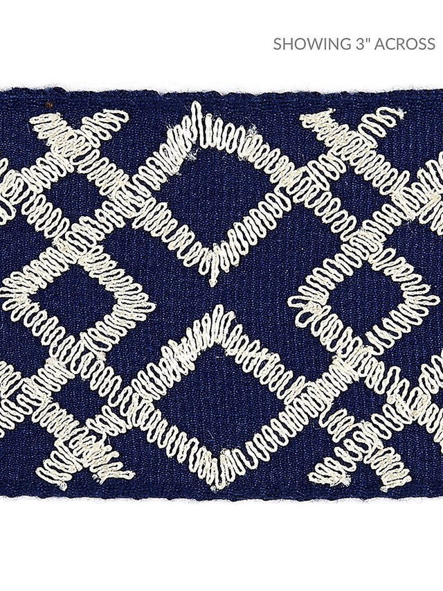 Scalamandre Lattice Tape Indigo Trim