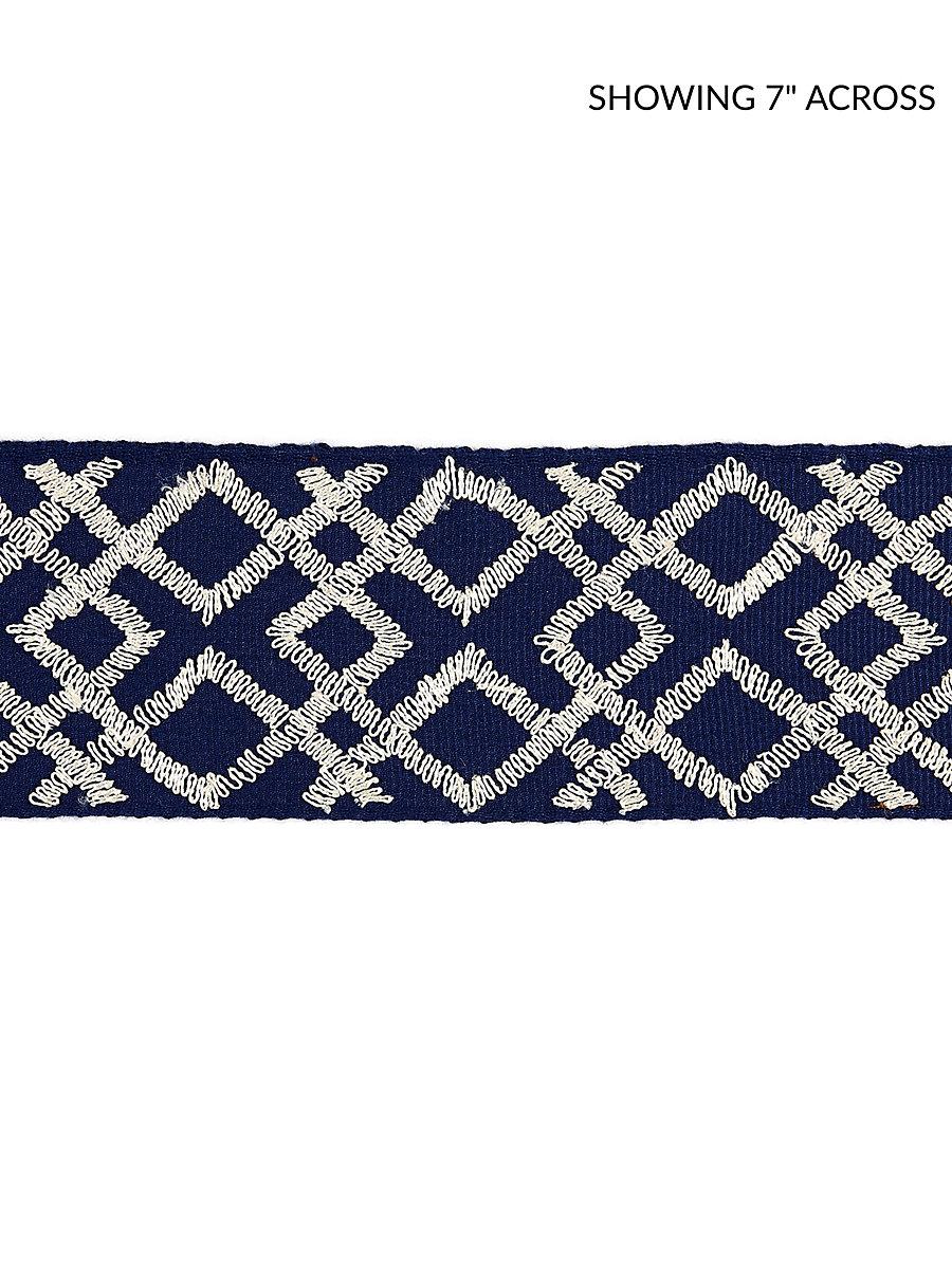 Scalamandre Lattice Tape Indigo Trim