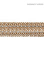 Scalamandre Selena Gimp Braid Flax & Silver Trim