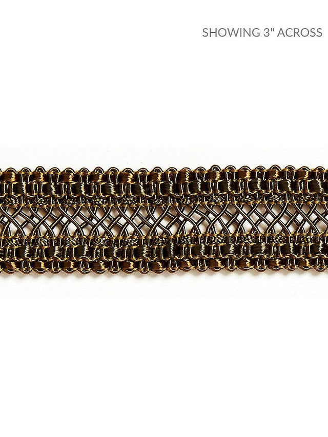Scalamandre Selena Gimp Braid Smoked Bronze Trim