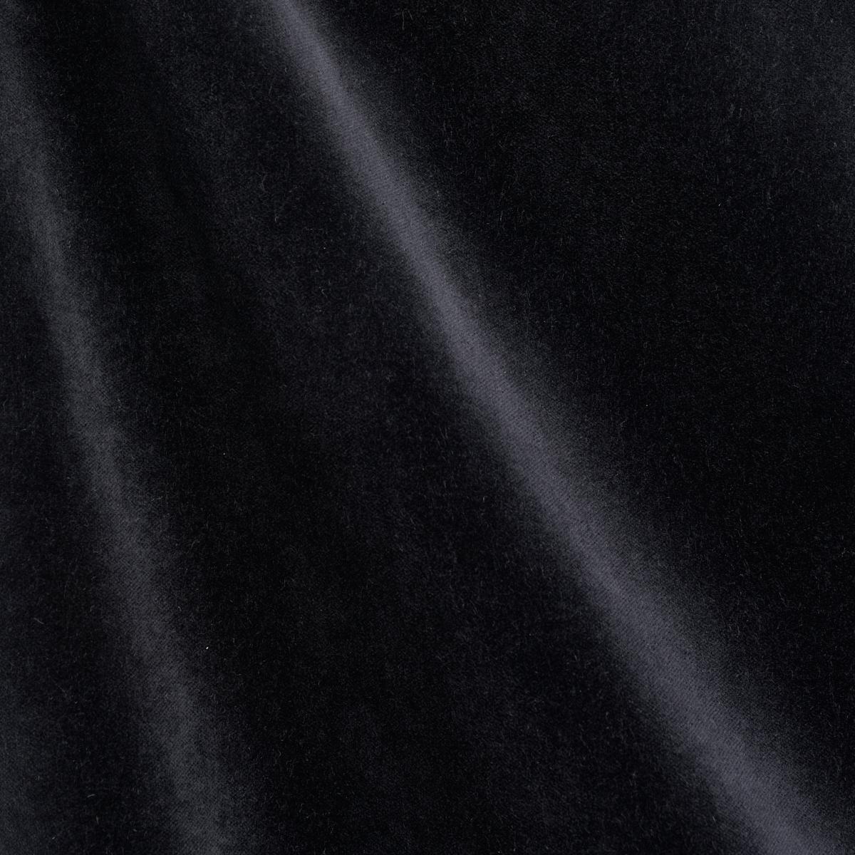 Schumacher Rocky Performance Velvet Black Fabric