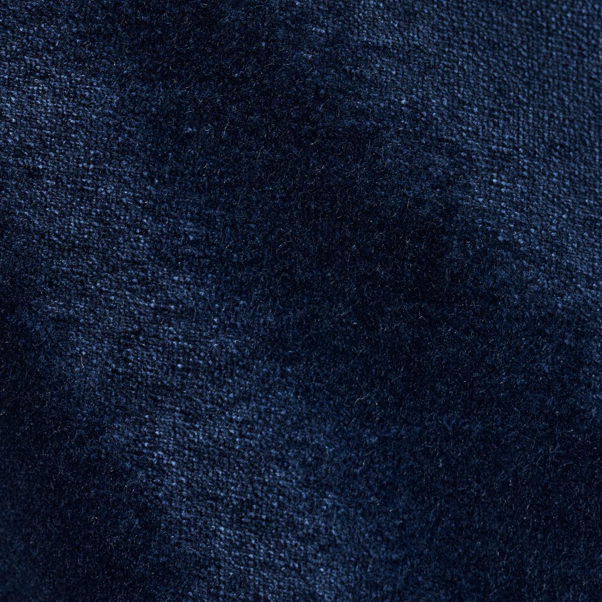 Schumacher Rocky Performance Velvet Navy Fabric