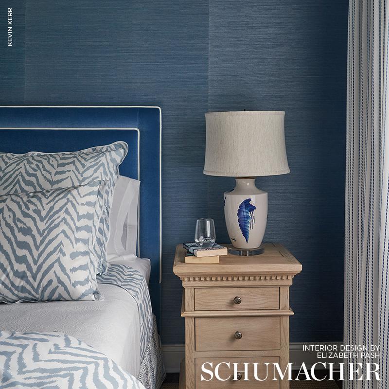 Schumacher Rocky Performance Velvet Cornflower Fabric