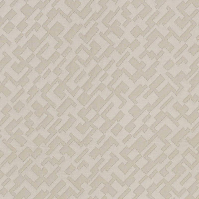 Schumacher Salon Matelass Satin Limestone Fabric