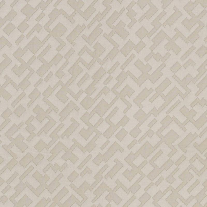 Schumacher Salon Matelass Satin Limestone Fabric