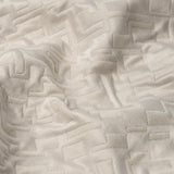 Schumacher Salon Matelassé Satin Limestone Fabric