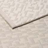 Schumacher Salon Matelassé Satin Limestone Fabric