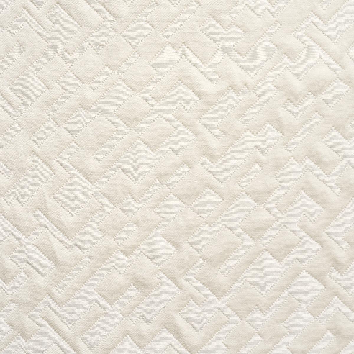 Schumacher Salon Matelassé Satin Pearl Fabric