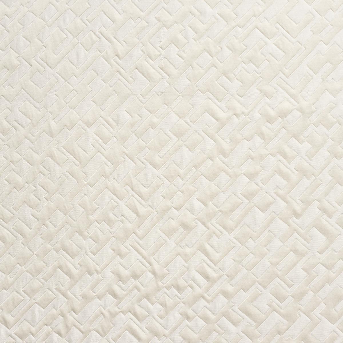 Schumacher Salon Matelassé Satin Pearl Fabric