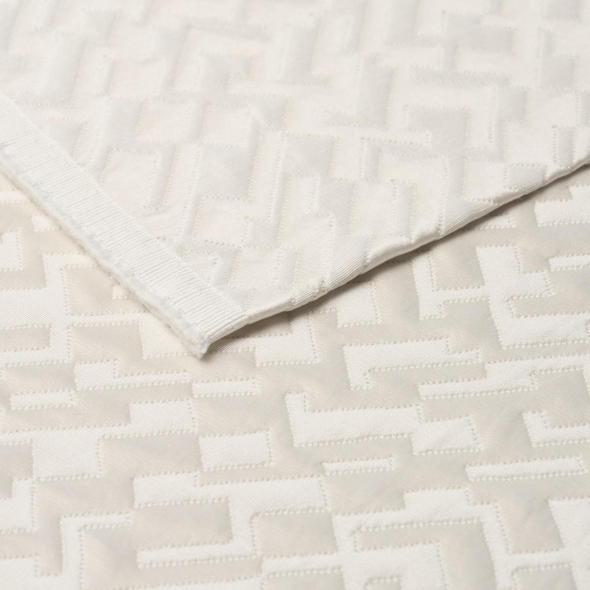 Schumacher Salon Matelassé Satin Pearl Fabric