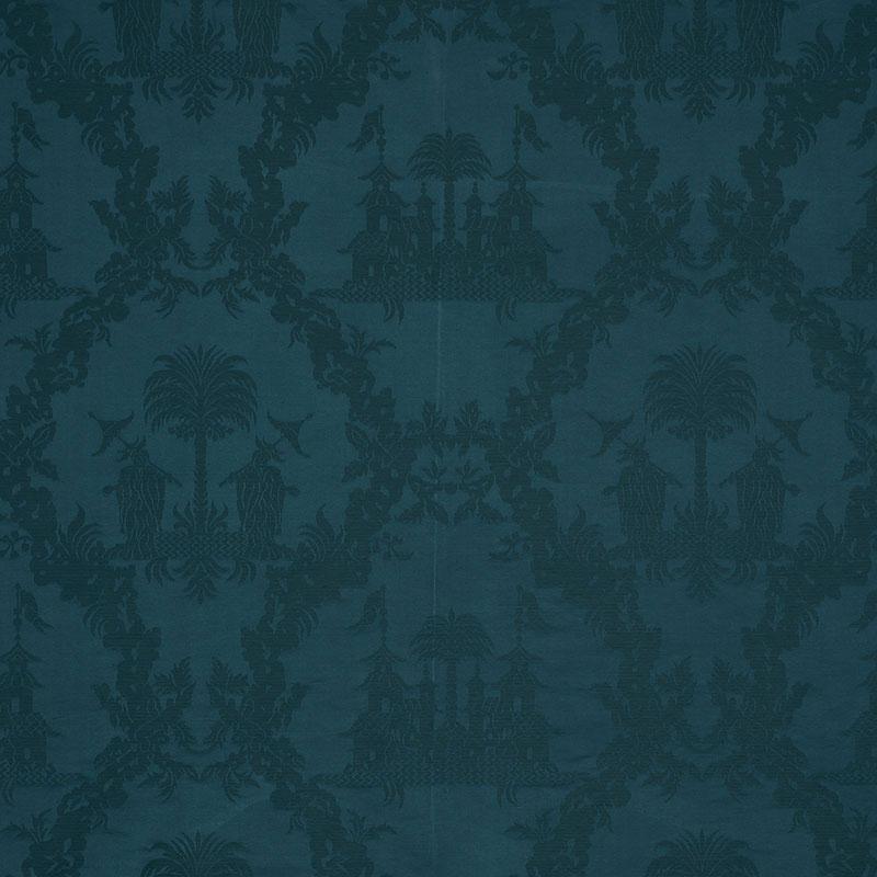 Schumacher Chinoiserie Royale Peacock Fabric