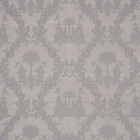 Schumacher Chinoiserie Royale Platinum Fabric