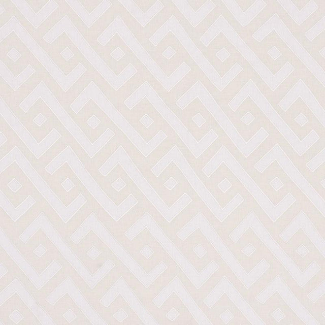 Schumacher Safari Appliqu Ivory Fabric