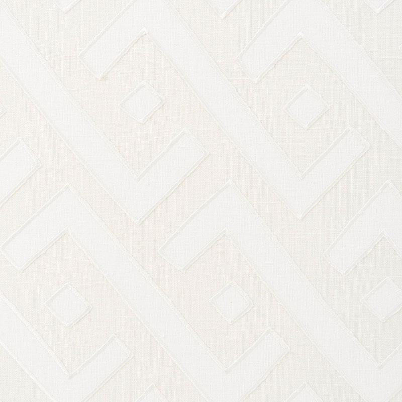 Schumacher Safari Appliqu Ivory Fabric