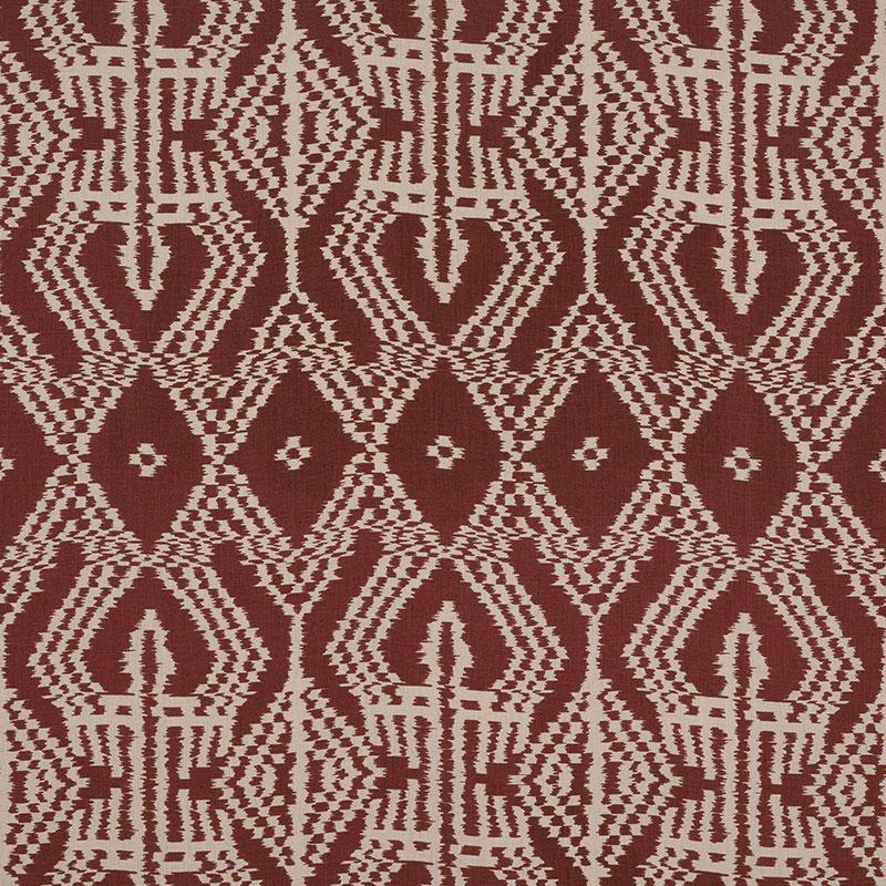 Schumacher Asaka Ikat Raisin Fabric